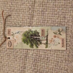 Floral and Tree Design Bookmark